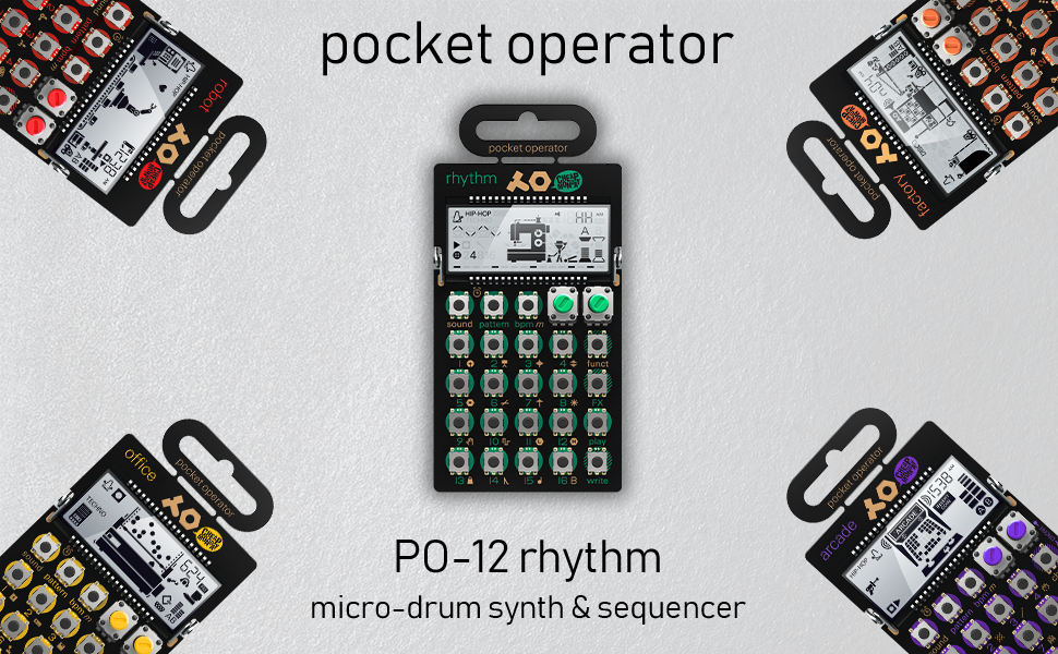 Teenage Engineering, PO-12 Rhythm, Pocket Operator, Drum Machine, PO-12