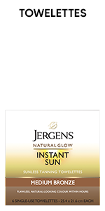 Jergens Natural Glow Instant Sun Towelettes - Medium Bronze