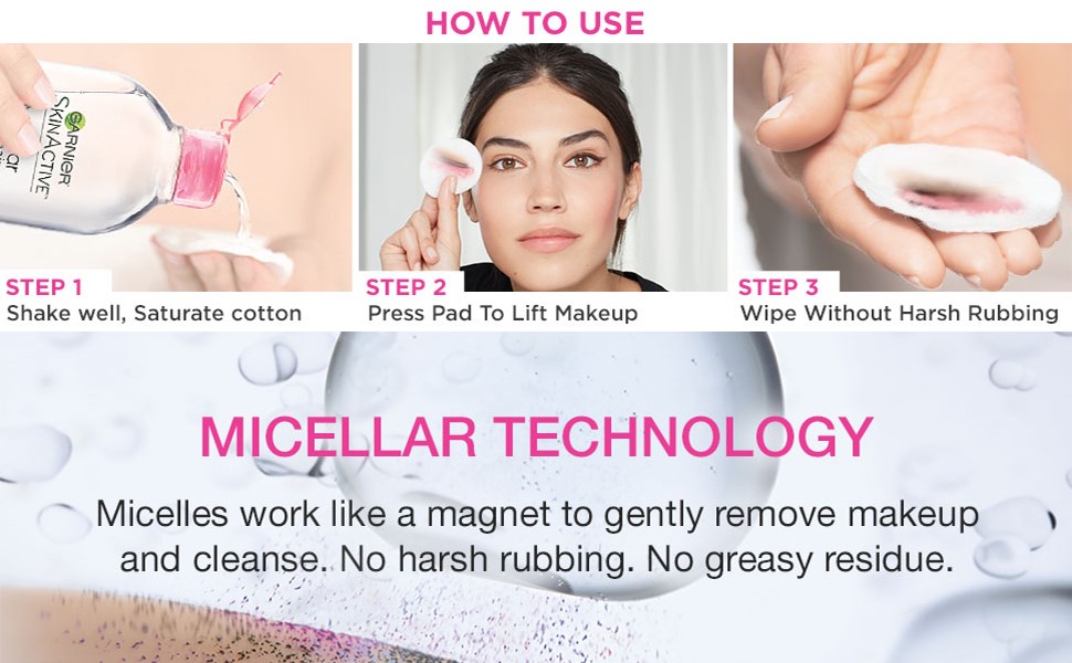 garnier, micellar water, micellar, makeup remover, cleanser