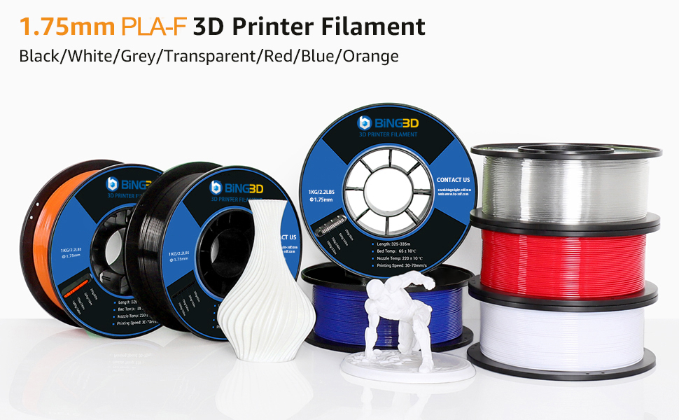 3D PLA printer filament, PLA-AT filament 1.75mm with dimensional accuracy 3D printer consumable