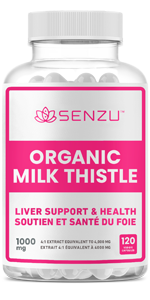 Senzu Organic Milk Thistle Extract Liver Support Health Detox Extrait de chardon-Marie biologique