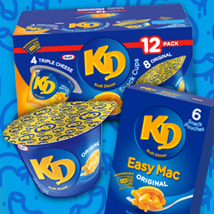KD, Kraft dinner snack, Microwave snack, Kraft dinner microwave, macaroni and cheese, mac n' cheese