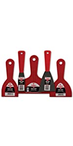 Red Devil Plastic Putty knives scrapers spreaders taping