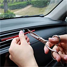 Car Air Conditioner Trim Strip for Vent Outlet 20 Pieces Car Accessories Bling Interior