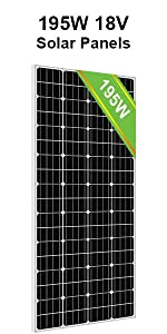 195w solar panel