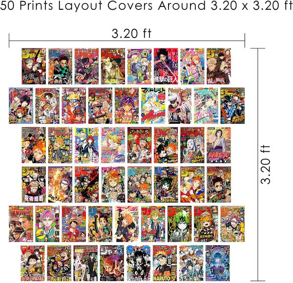 Waschbar 50PCS, Anime Room Decor, Anime Poster, Anime Posters, Anime Stuff, Anime Wall Decor, Anime Manga, Anime Wall Collage, My Hero Academia Posters, Anime Poster Pack, Manga Wall, Teen Room Decor