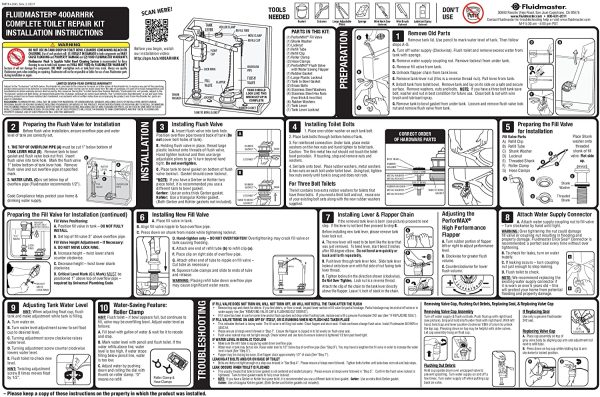 400ARHRKP10 PerforMAX Universal High Performance All in One Repair Kit for 2-Inch Flush Valve Toilets, Easy Install - Image 5