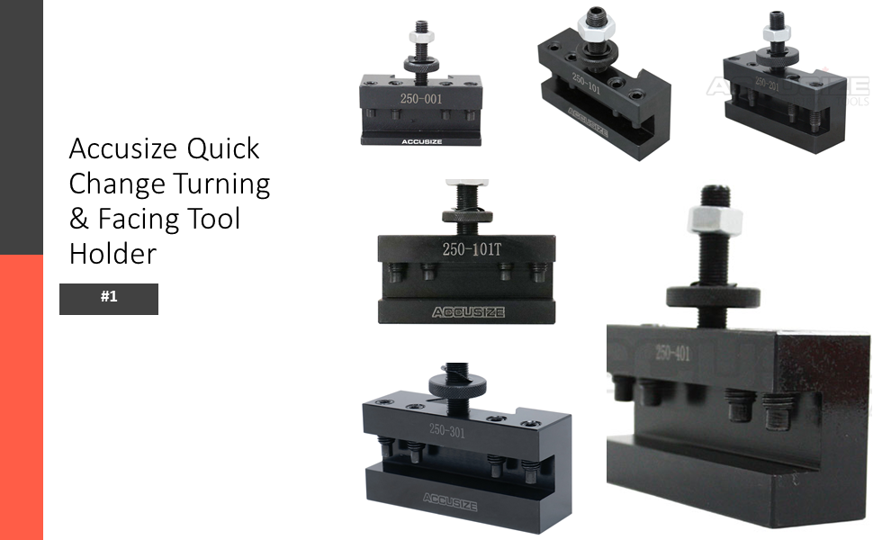 Accusize Quick Change Turning & Facing Lathe Tool Post Holder