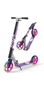 scooter for adults pro scooters adult wheels deck kid teens big wheel kick street led light scooter