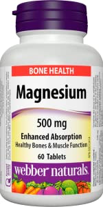 webber naturals magnesium 500 mg healthly bones and muscles