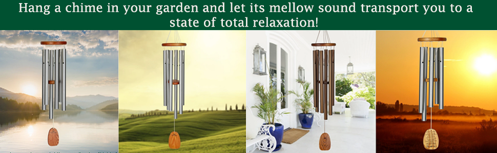 Hang a chime in your garden and let its mellow sound transport you to astate of total relaxation!