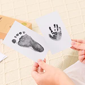 baby handprint footprint inkless ink pad 2 pack clean touch keepsake stamp pad kits paw stamp print 