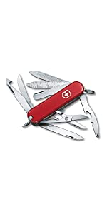 Minichamp Standard Family SAK Swiss Army Knife Red Image knife with functions 