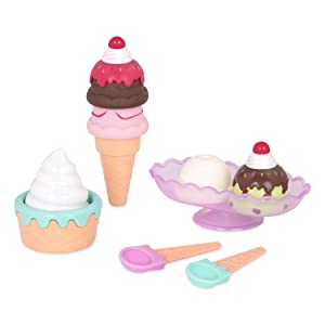 Play circle battat sweet treats ice cream parlour pretend play food toy accessories sprinkles scoop