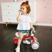 red baby balance bike