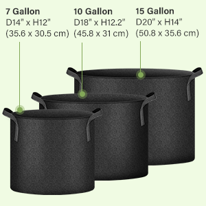 Sizes: 7gallon-15gallon