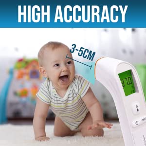 high accuracy temperature gun thermometer adult baby forehead