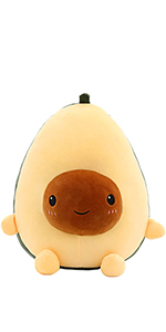 avocado plushie-yellow