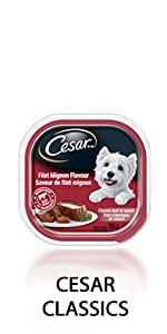 Cesar Classics Wet Dog Food, Canine, K9, Puppy, Puppies, Chow, Meaty Dog Food