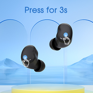 Wireless earphones easy operation steady connection