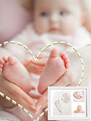 baby footprint ornament kit keepsake box handprint gift picture kits memory newborn gifts prints boy