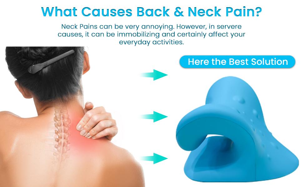 back neck pain relief tension release TMJ traction cervical neck