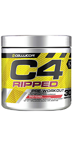 muscular endurance c4 ripped preworkout pre-workout energy supplement powder men women creatine mix