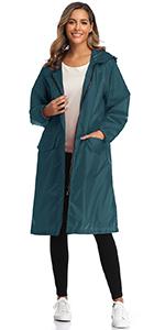 Long Outdoor Rain Jacket