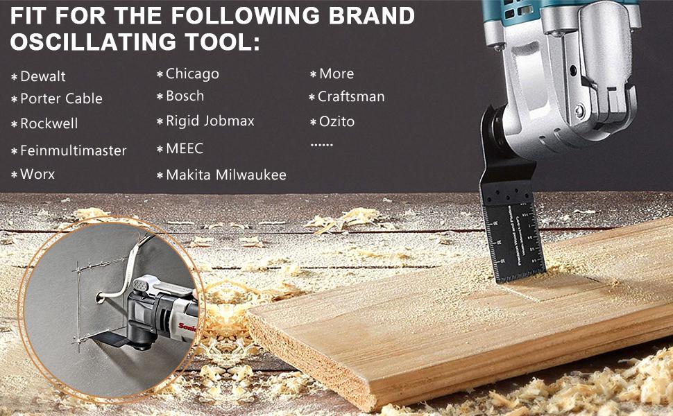 compatible with following brand oscillating tool