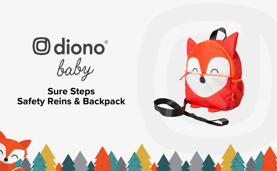 Diono Baby Sure Steps Safety Reins and Backpack