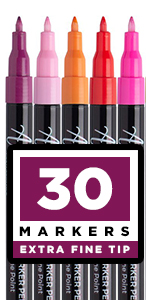 Acrylic Paint Pens for Rock, Stone, Ceramic, Glass, Mugs, Wood, Metal, Fabric,