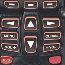 Handheld VHF Radio with easy to use buttons from Standard Horizon