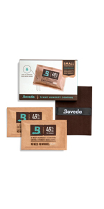 Boveda Small Starter Kit( 2 49% RH Size 70, 1 Fabric Holder)