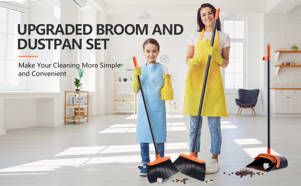 broom and dustpan set for home dustpan and broom set kitchen broom broom with dustpan combo set