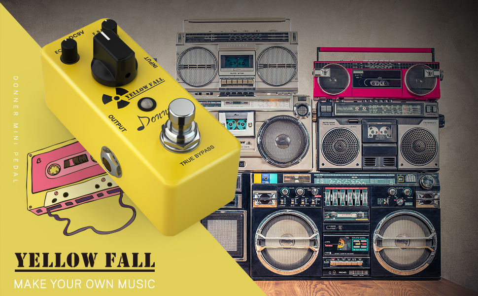 Donner yellow fall delay pedal