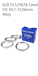 7374 alloy hub rings