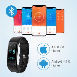 Fitness Tracker Activity Watch Heart Rate pulse exercise step health sleep monitor waterproof