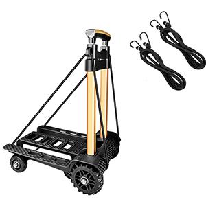 folding hand truck with 2 extra bungee cord