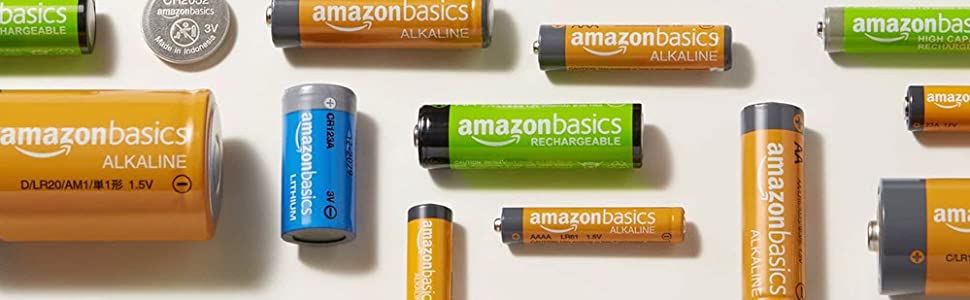 AmazonBasics Batteries: Rechargeable, Alkaline, Lithium and Coin Cell