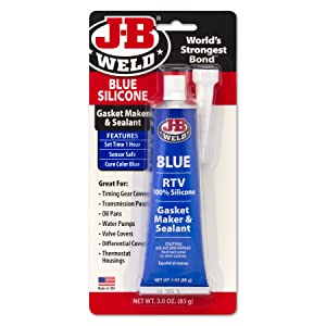 J-B Weld blue silicone sealant