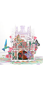 Mother's Day Flower Cage Pop Up Card