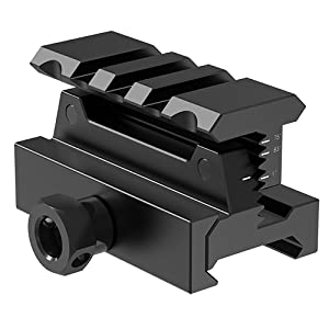 Feyachi TRM10 Adjustable Height Picatinny Riser Mount, 3 Slots Optic Riser Mount for Red Dot Sight 