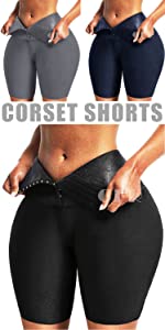 corset leegings with waist trainer yoga pants
