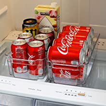 1 Pack Freezer Storage Organizer, Clear