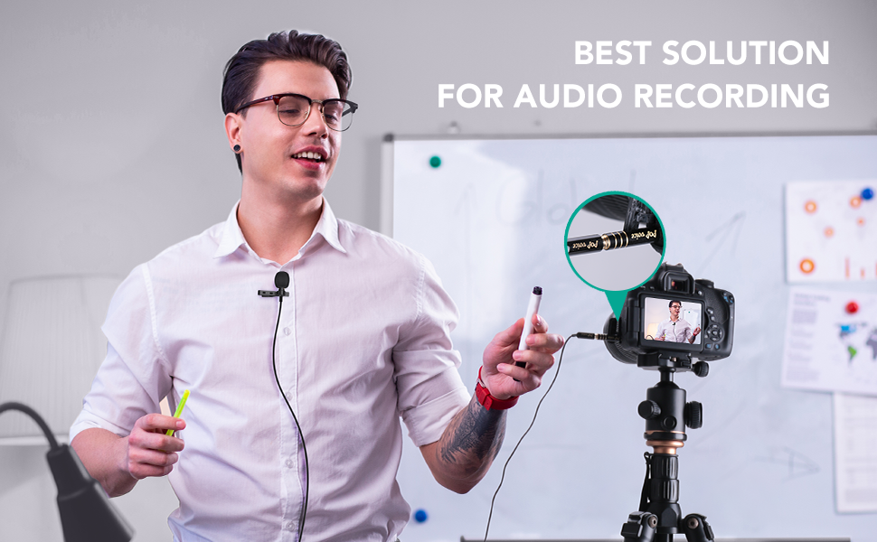 Best lavalier lapel microphone for audio recording