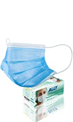 ALLY Procedure Masks with Ear-Loops (50pcs) ASTM Level 3 Surgical Masks