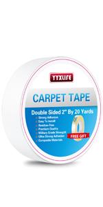 Double sided carpet tape rug tape