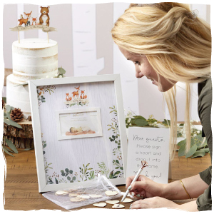woodland baby guestbook