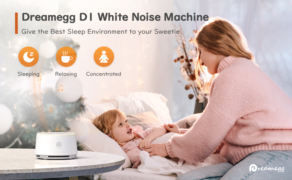 Dreamegg White Noise Machine-Give the best sleep environment to your sweetie