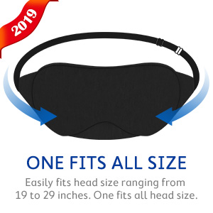 Longer strap sleep mask